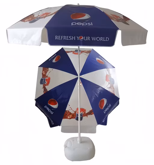 Guarda-chuva de praia estampado Polyster Guarda-sol de jardim